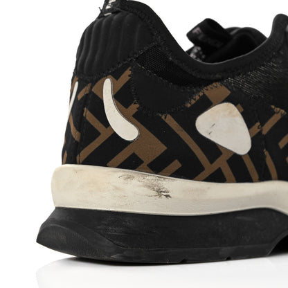 Fendi Technical Mesh Lycra FFreedom Patchwork Sneakers 39 Black Tobacco 7 of 16