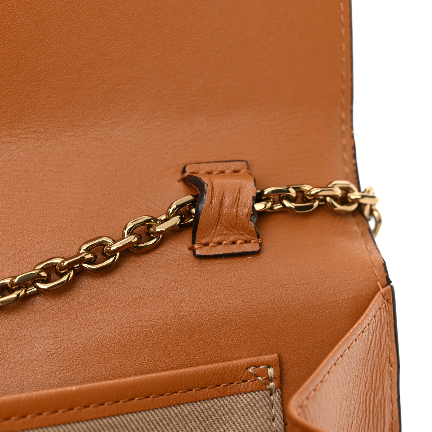 MCM Visetos Medium Patricia Wallet On Chain Cognac 13 of 14
