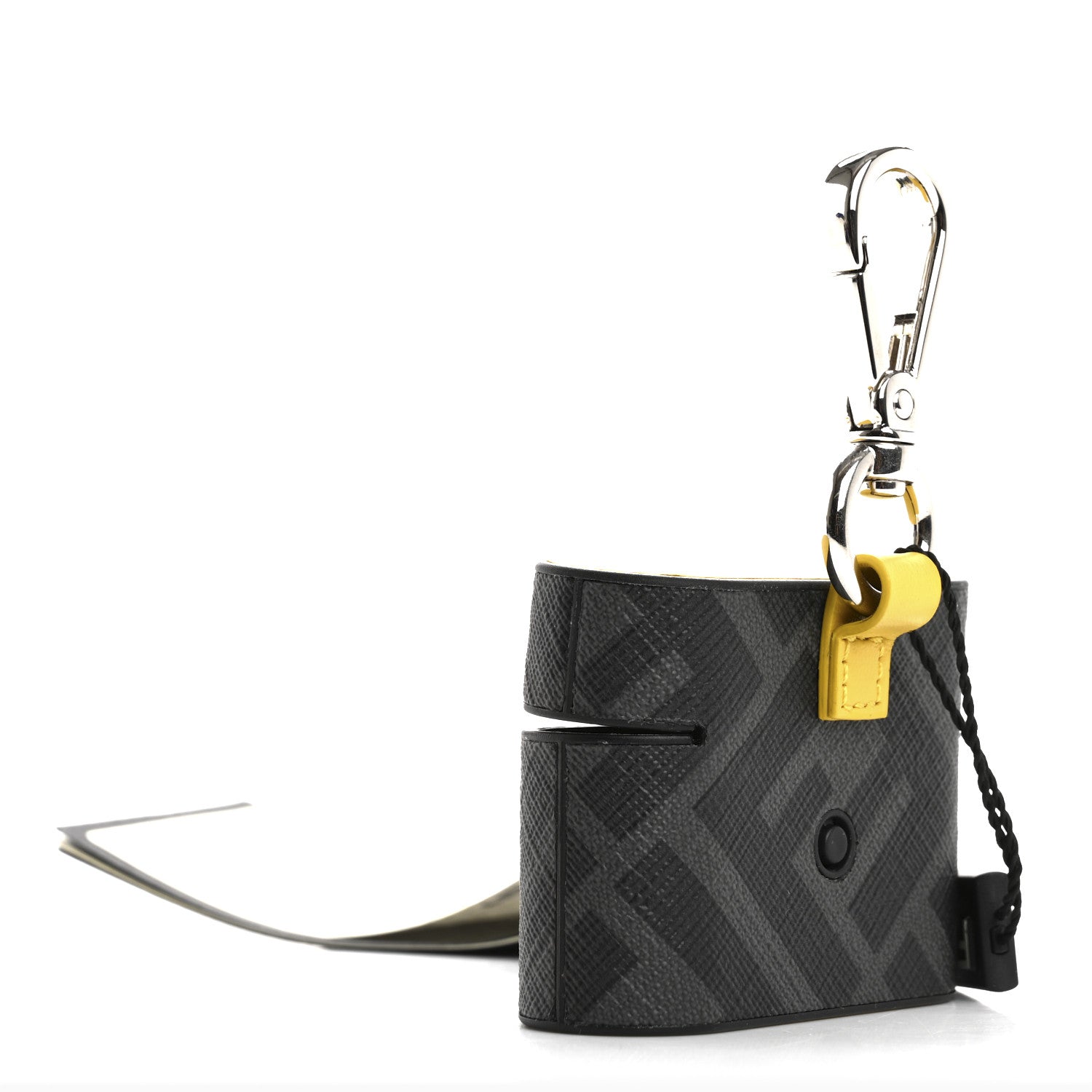 Fendi Coated Canvas FF Airpods Pro Case Black Yellow 2 of 8