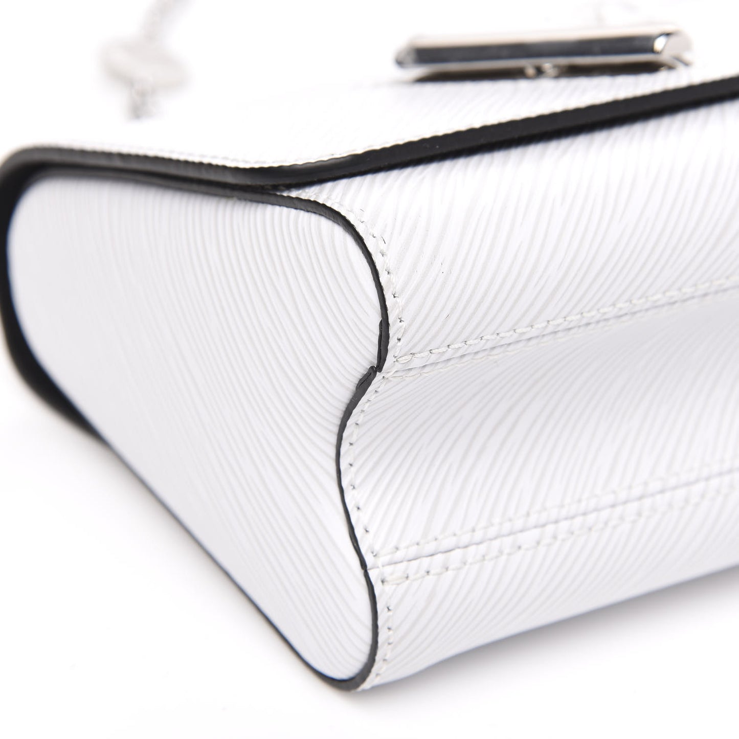 Epi Flower Jewels Twist Shoulder Bag PM White