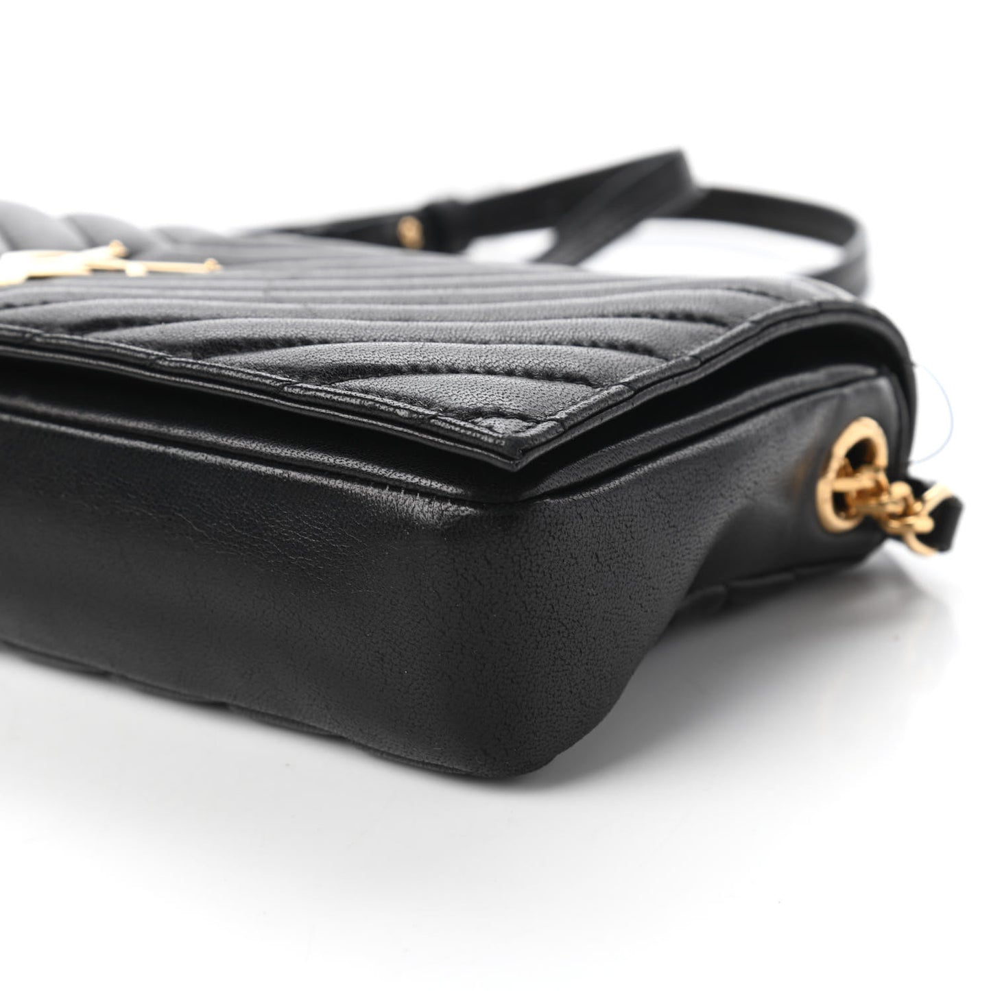 Lambskin Matelasse Monogram Kate 99 Black