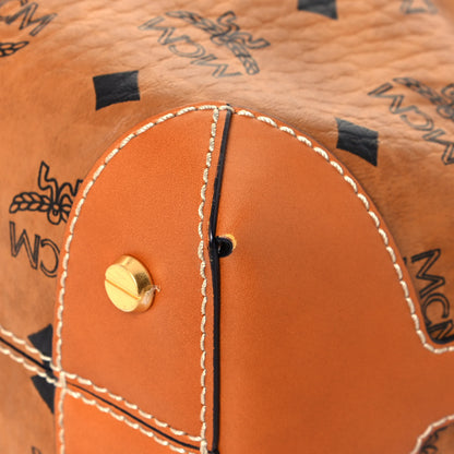 MCM Visetos Berlin Mini Drawstring Bucket Bag Cognac 11 of 15