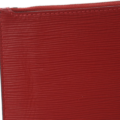 Louis Vuitton Epi Neverfull MM GM Pochette Carmine 9 of 9