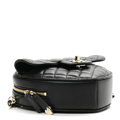 Chanel Lambskin Quilted CC In Love Heart Bag Black 4 of 10