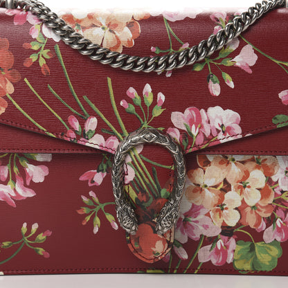 Gucci Calfskin Blooms Print Medium Dionysus Shoulder Bag Romantic Cherry Multicolor 8 of 11