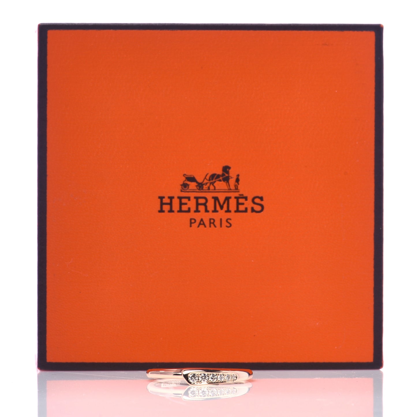 18K Rose Gold Diamond Chaine d'Ancre Punk Ring 52 6