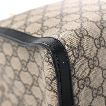 Gucci GG Supreme Monogram Medium Padlock Tote Black 10 of 19