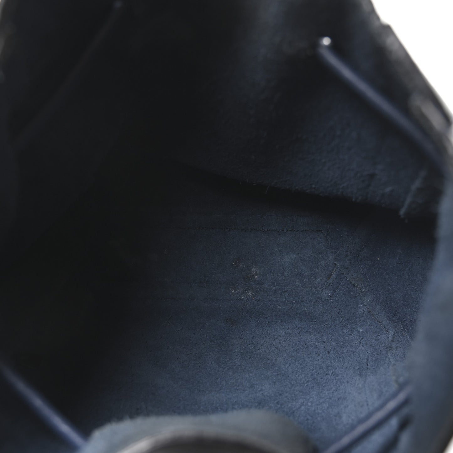Heavy Grain Calfskin Mini Millie Steel Blue
