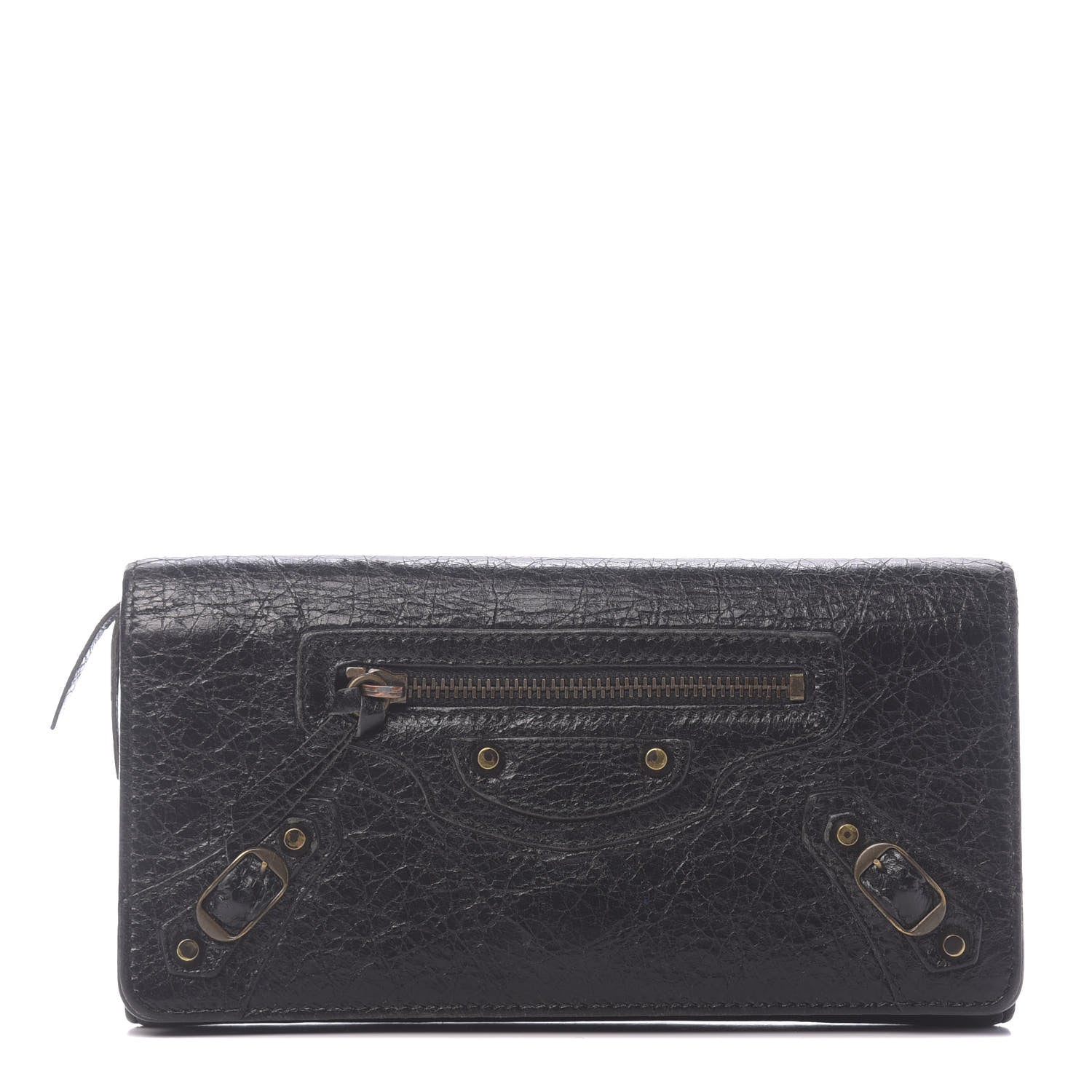 Balenciaga Agneau Classic Hardware Money Wallet Black 1 of 11