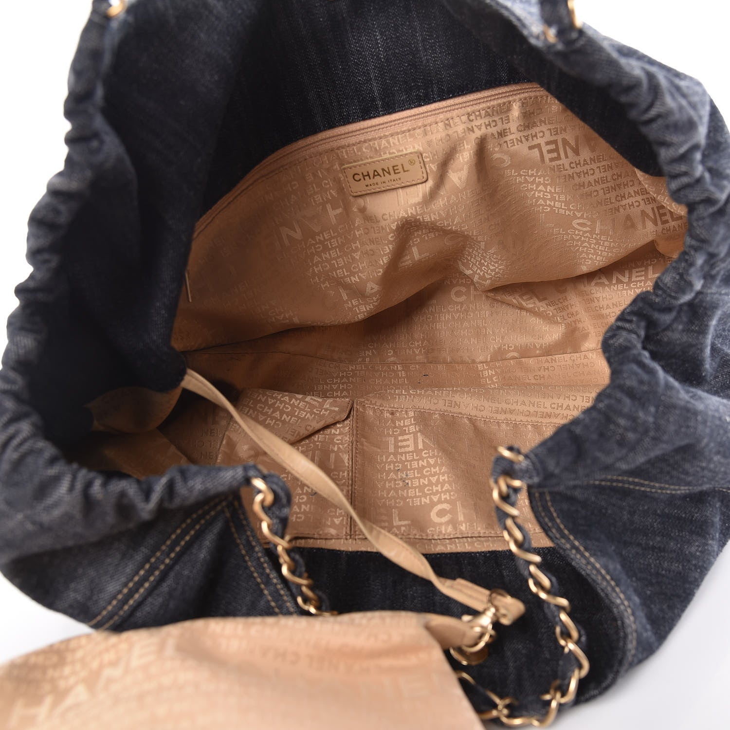 Chanel Denim XL Coco Cabas Tote Blue 6 of 15