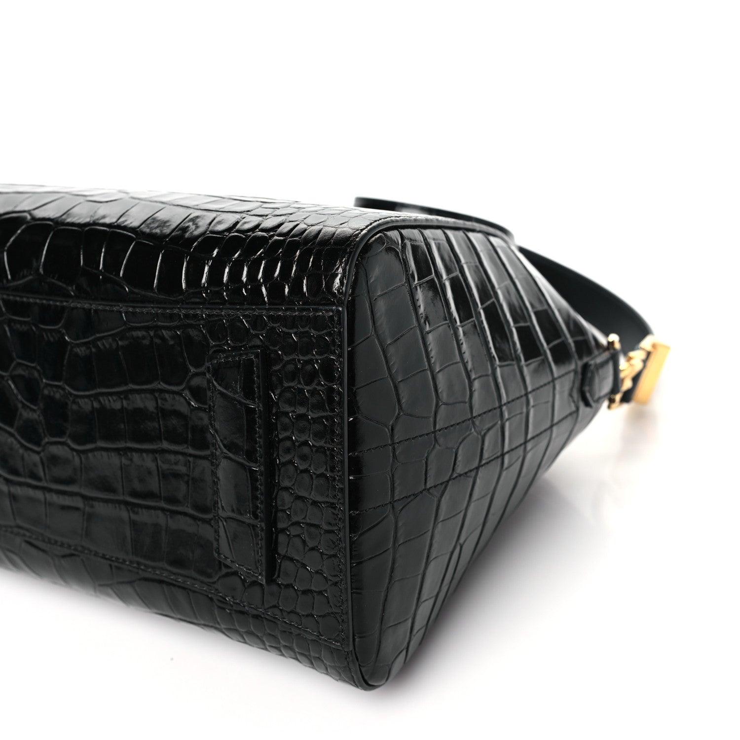 Givenchy Calfskin Crocodile Embossed Small Antigona Black 10 of 10