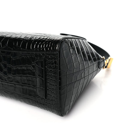 Givenchy Calfskin Crocodile Embossed Small Antigona Black 10 of 10
