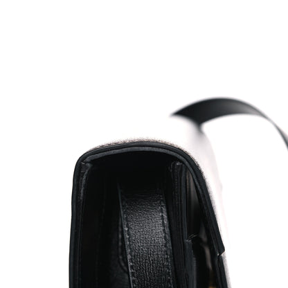 Gucci Textured Calfskin Small Torchon GG Ring Shoulder Bag Black 10 of 11