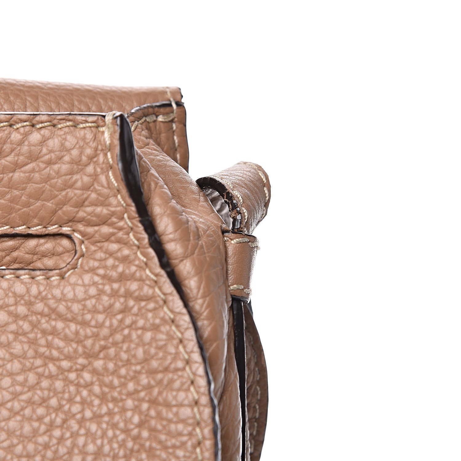 Chloe Calfskin Mini Marcie Round Crossbody Bag Nut 11 of 14