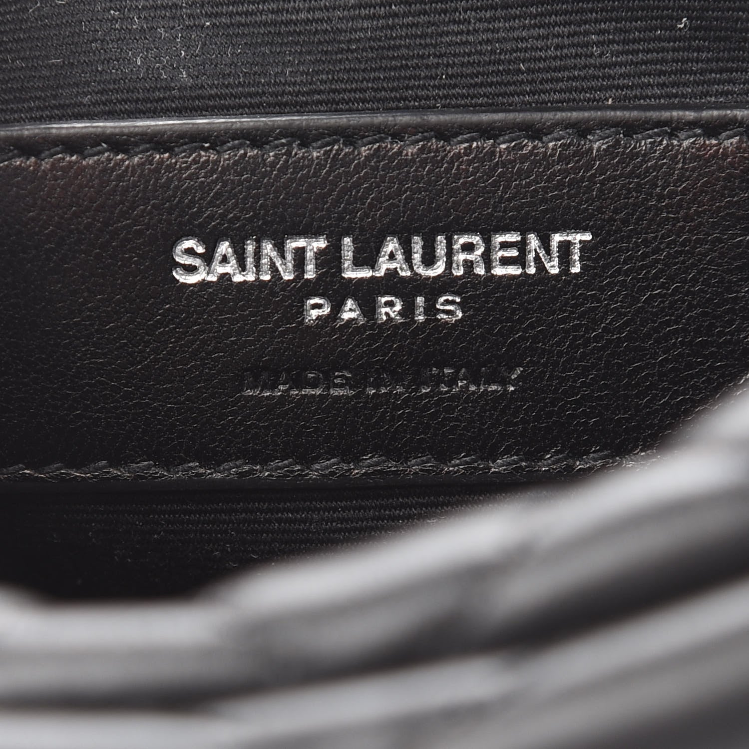Saint Laurent Calfskin Y Quilted Monogram Mini Loulou Camera Bag Black 6 of 10