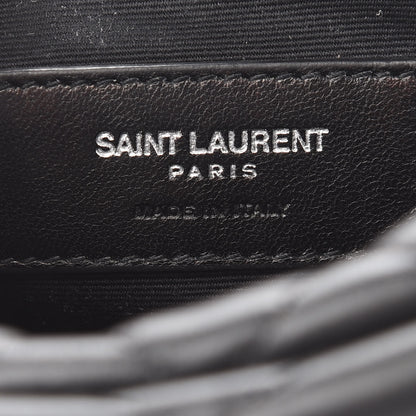 Saint Laurent Calfskin Y Quilted Monogram Mini Loulou Camera Bag Black 6 of 10