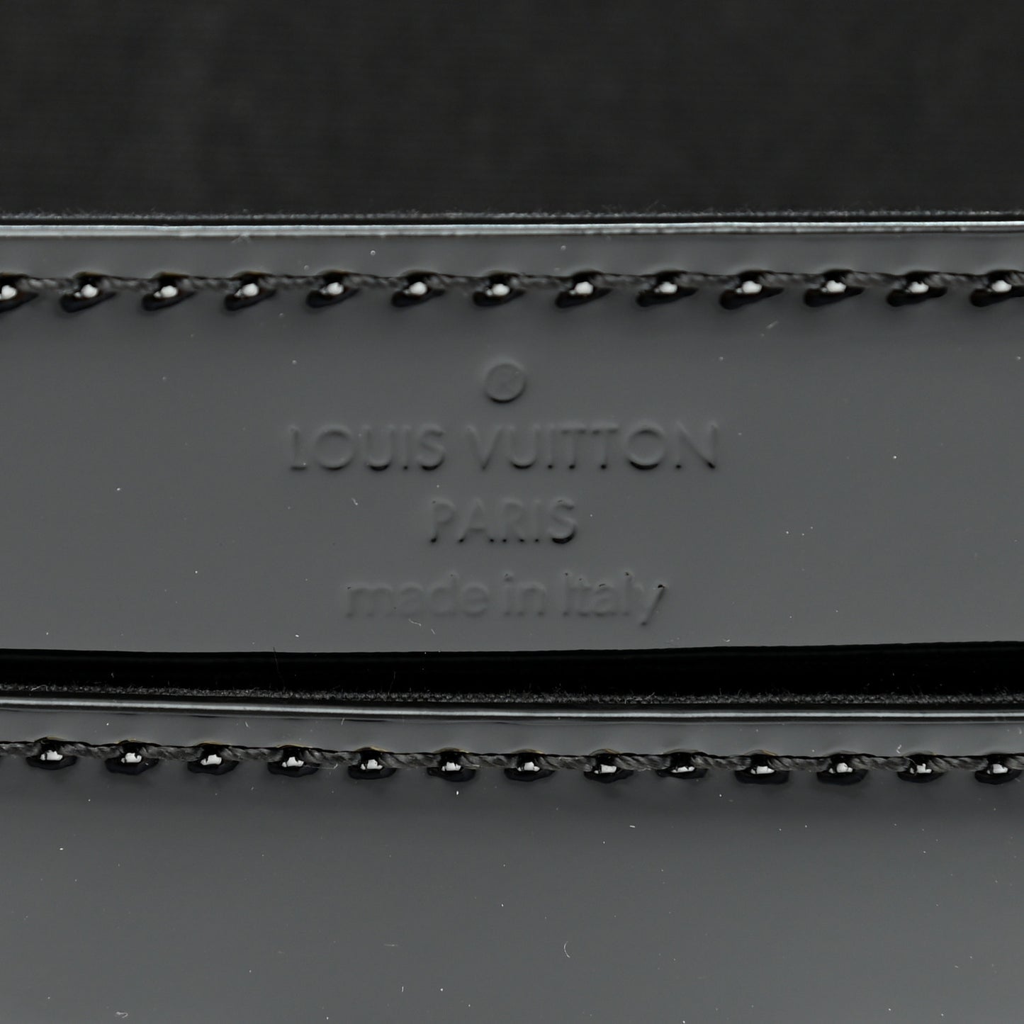 Patent Louise Clutch Black