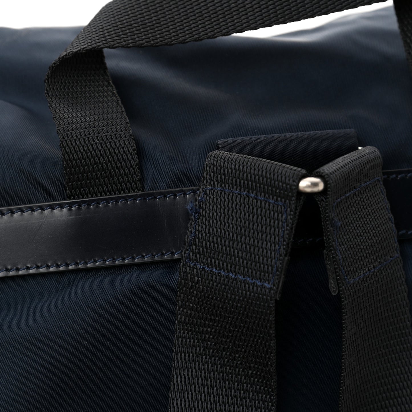 Tessuto Nylon Saffiano Medium Backpack Blue