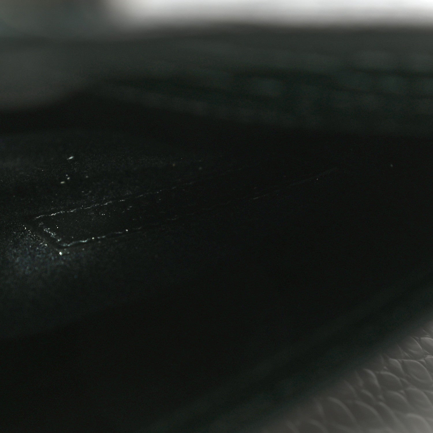 Saint Laurent Calfskin Crocodile Embossed Uptown Monogram Clutch Dark Green 10 of 12