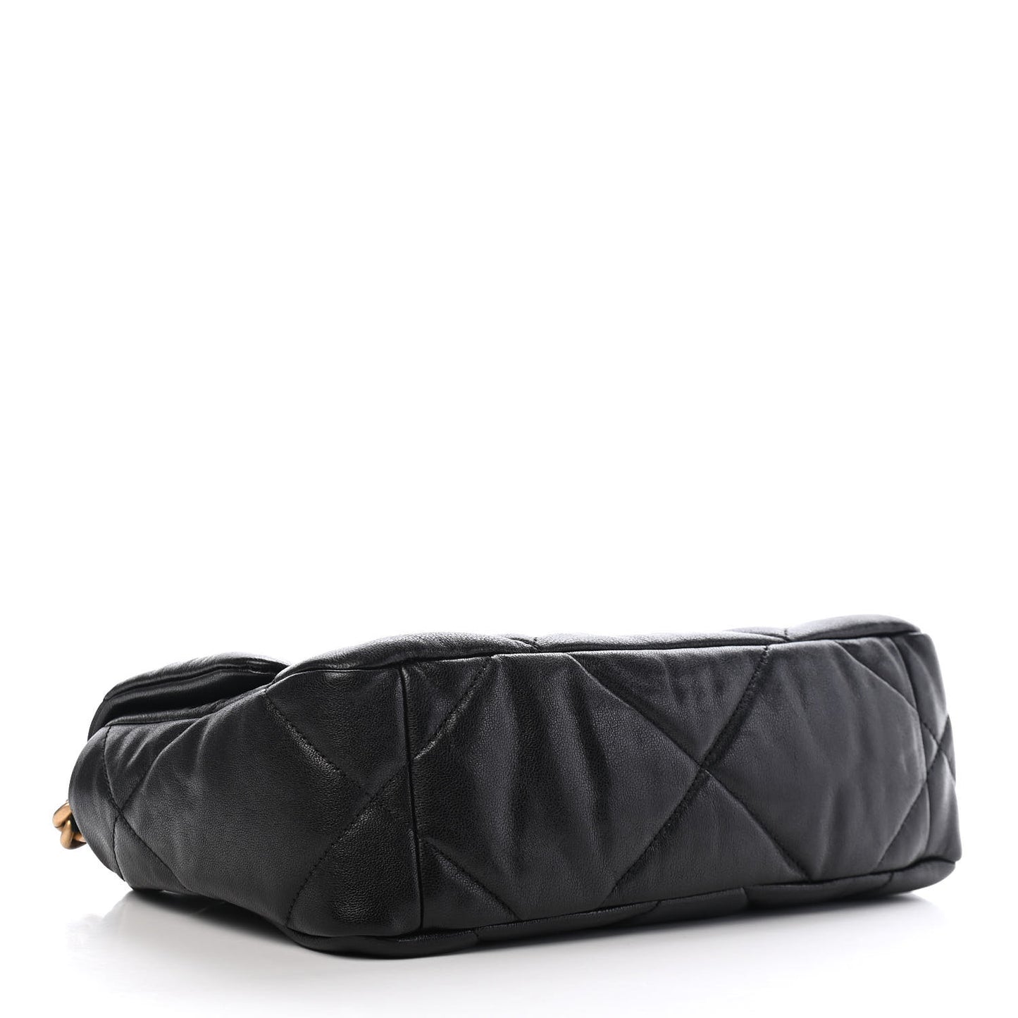 Lambskin Quilted Medium Chanel 19 Flap Black