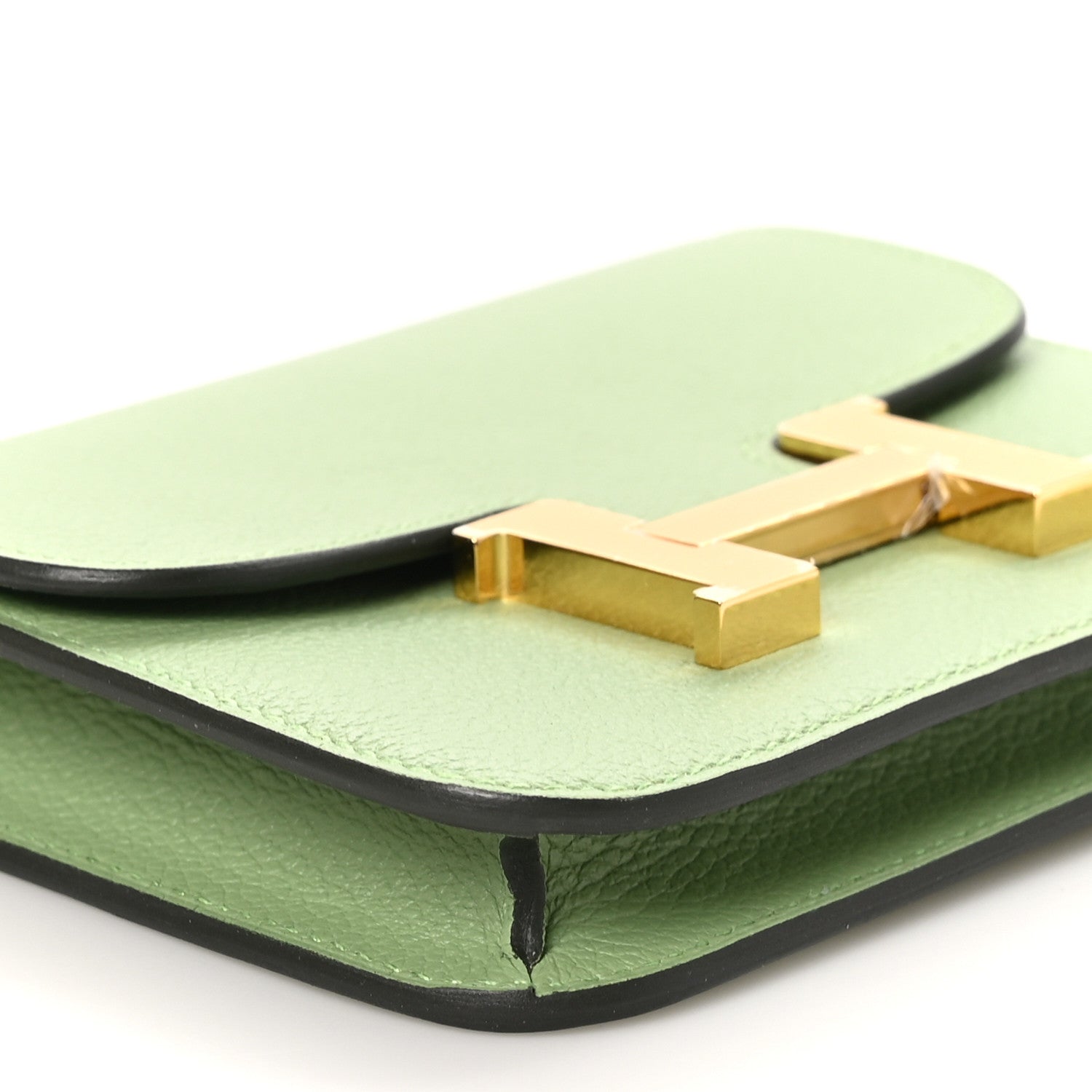 Hermes Evercolor Constance Slim Wallet Vert Criquet 10 of 12