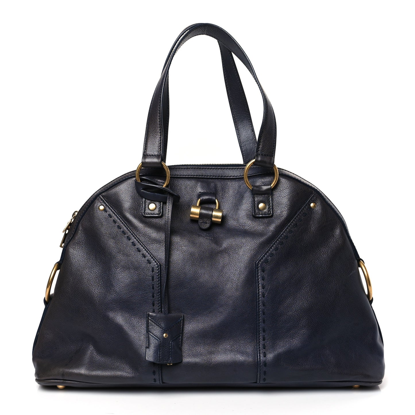 Calfskin Large Muse Navy Blue