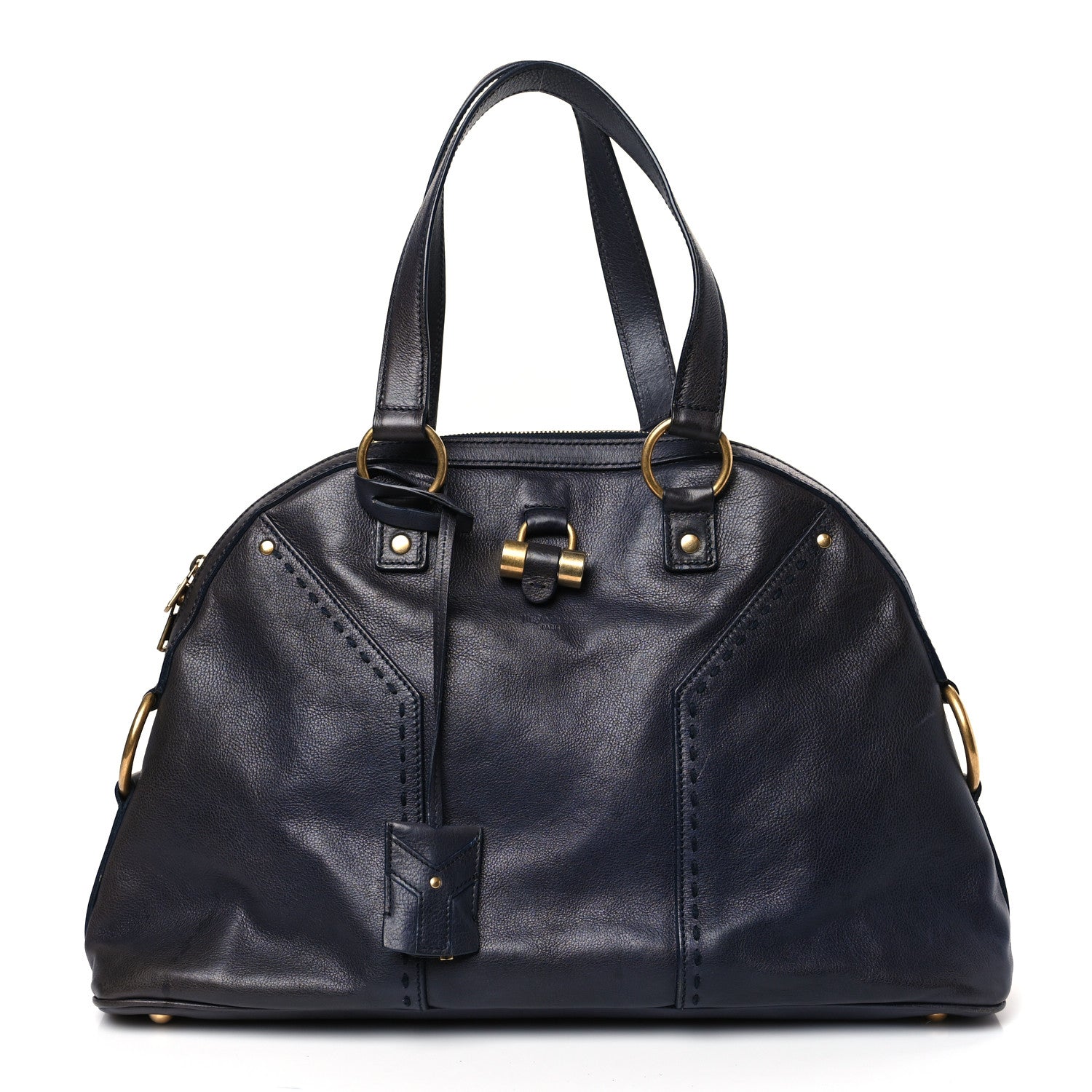 Saint Laurent Calfskin Large Muse Navy Blue 1 of 10