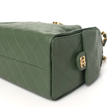 Chanel Caviar Quilted Small Chanel 25 Handbag Khaki 10 of 10