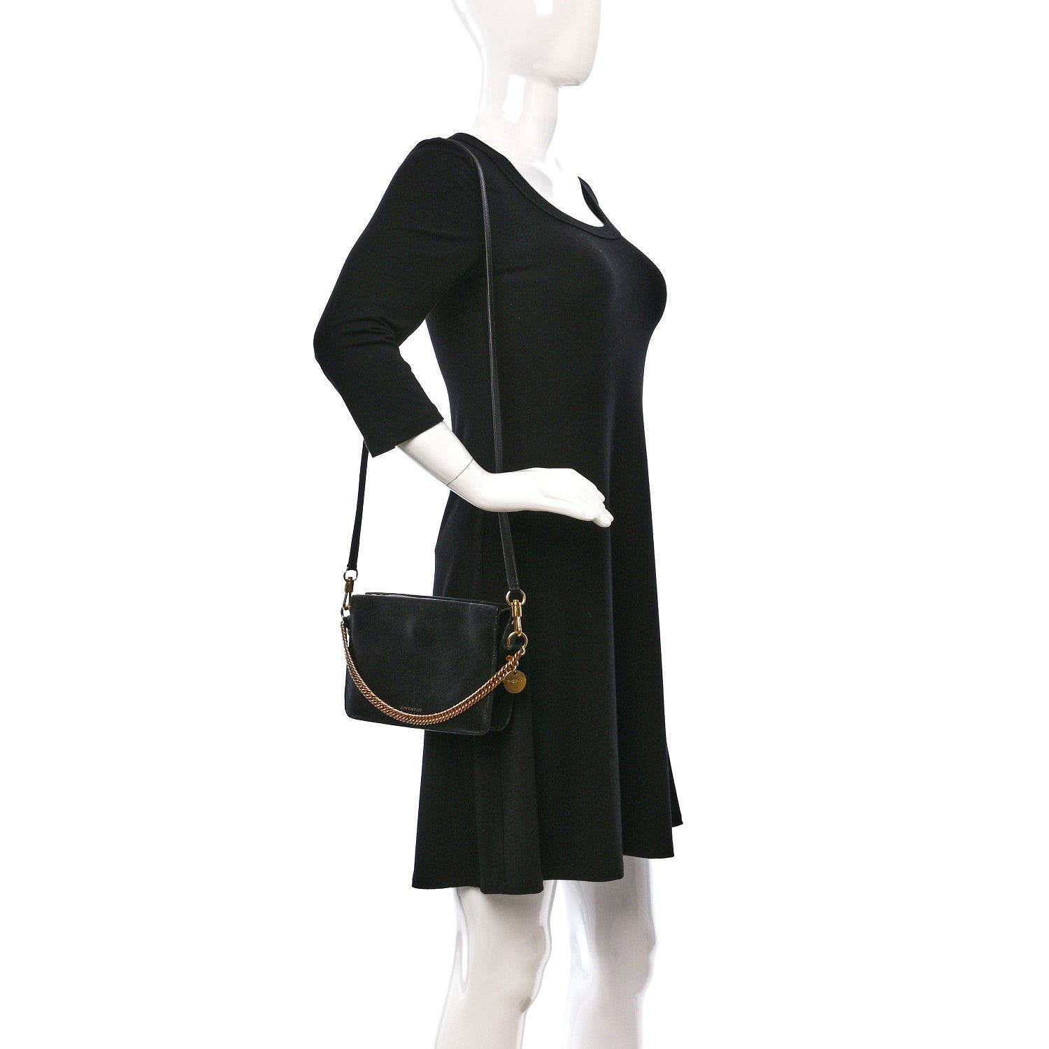 Givenchy Goatskin Suede Cross 3 Crossbody Bag Black 2 of 14