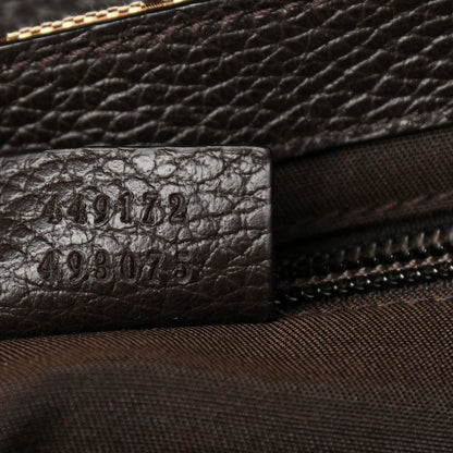 Gucci Monogram Flap Messenger Bag Beige Dark Brown 7 of 11