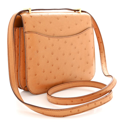 Hermes Ostrich Constance 18 Safran 4 of 12