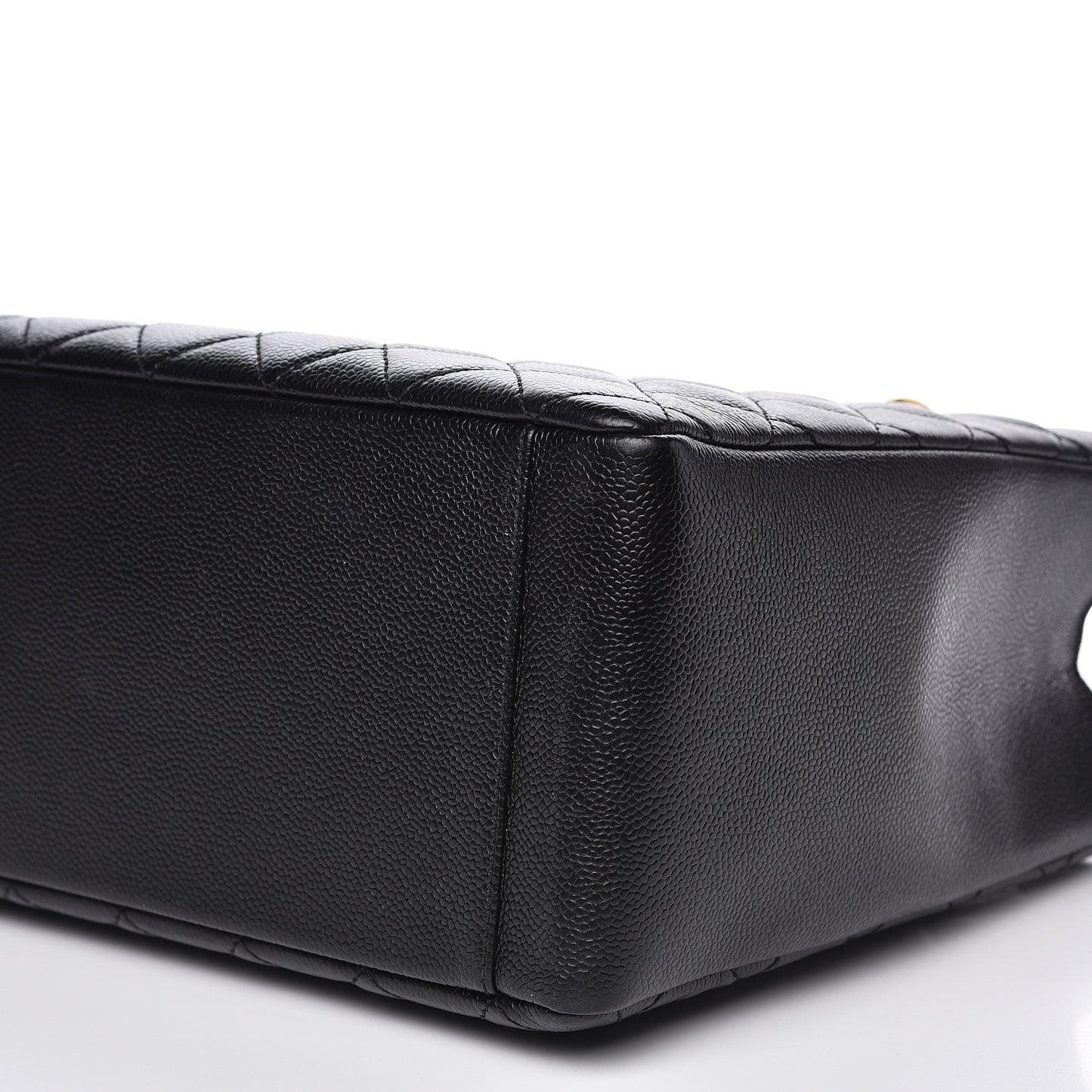 Caviar Quilted Grand Shopping Tote GST Black