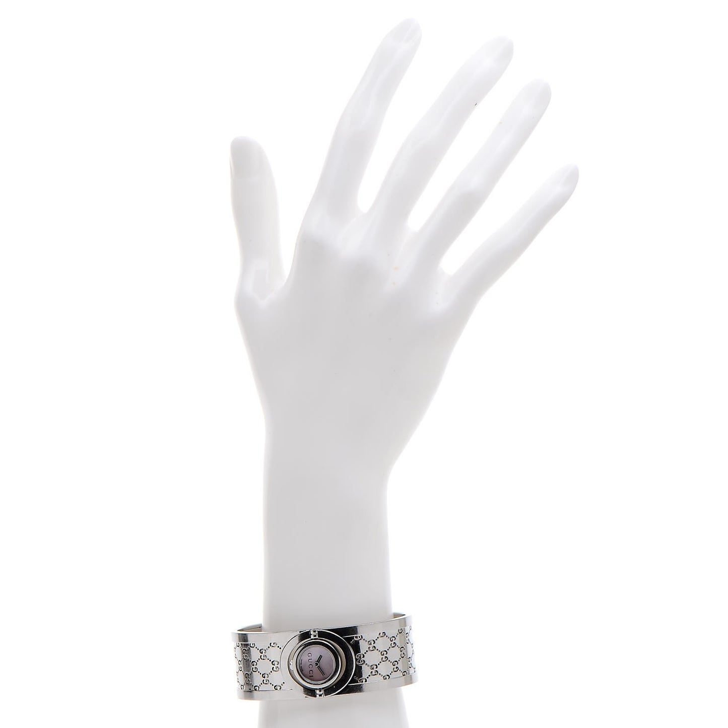 Stainless Steel Pink Mother of Pearl 23mm Twirl Quartz Watch