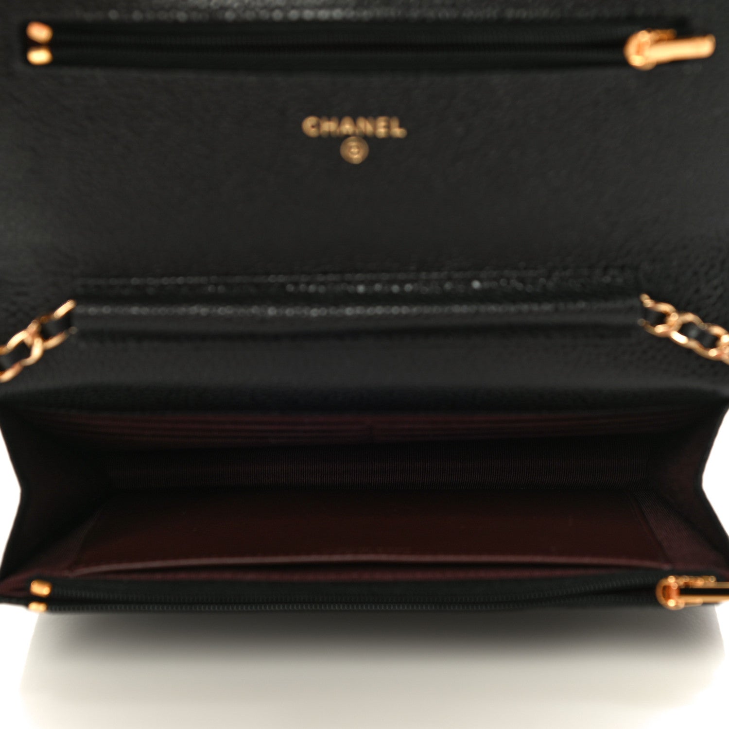 Chanel Caviar Quilted Wallet On Chain WOC Black 5 of 12