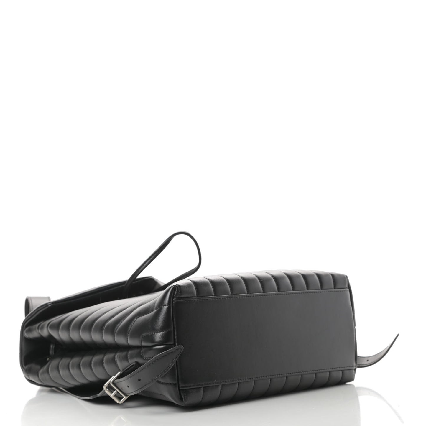Calfskin Y Quilted Monogram Medium Loulou Backpack Black