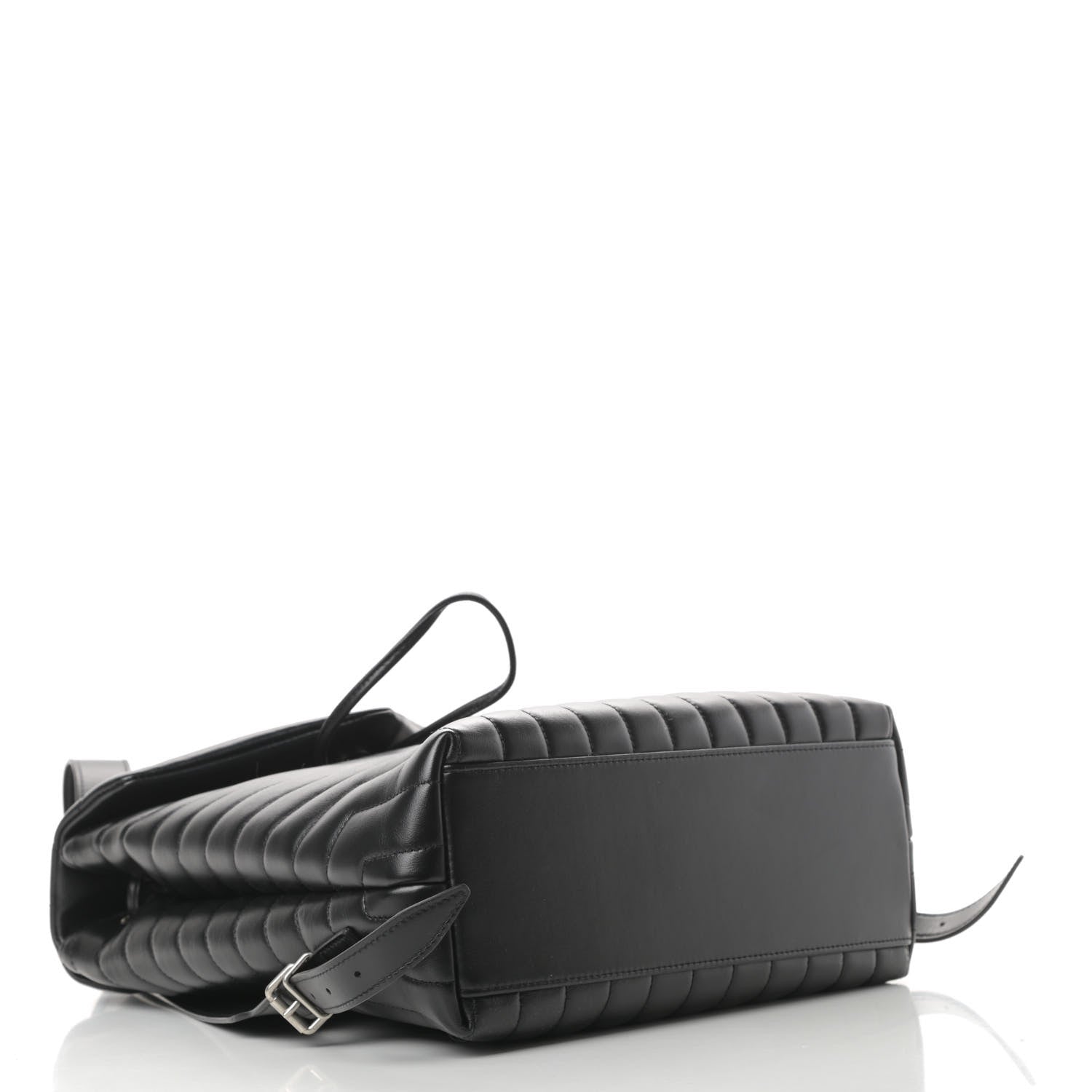 Saint Laurent Calfskin Y Quilted Monogram Medium Loulou Backpack Black 4 of 12