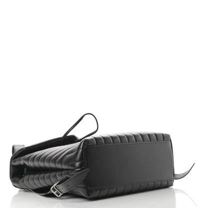 Saint Laurent Calfskin Y Quilted Monogram Medium Loulou Backpack Black 4 of 12