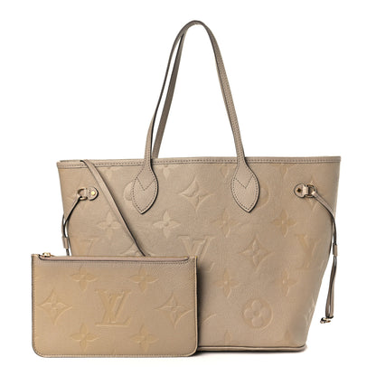Louis Vuitton Empreinte Monogram Giant Neverfull MM Tourterelle 1 of 9