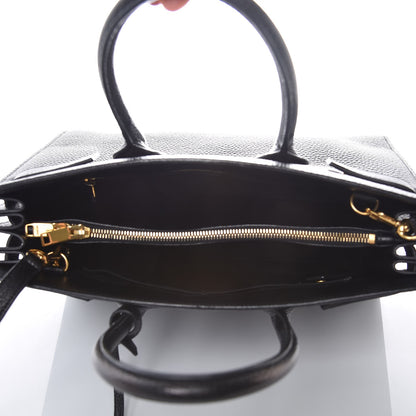 Saint Laurent Grained Calfskin Small Sac De Jour Black 5 of 14
