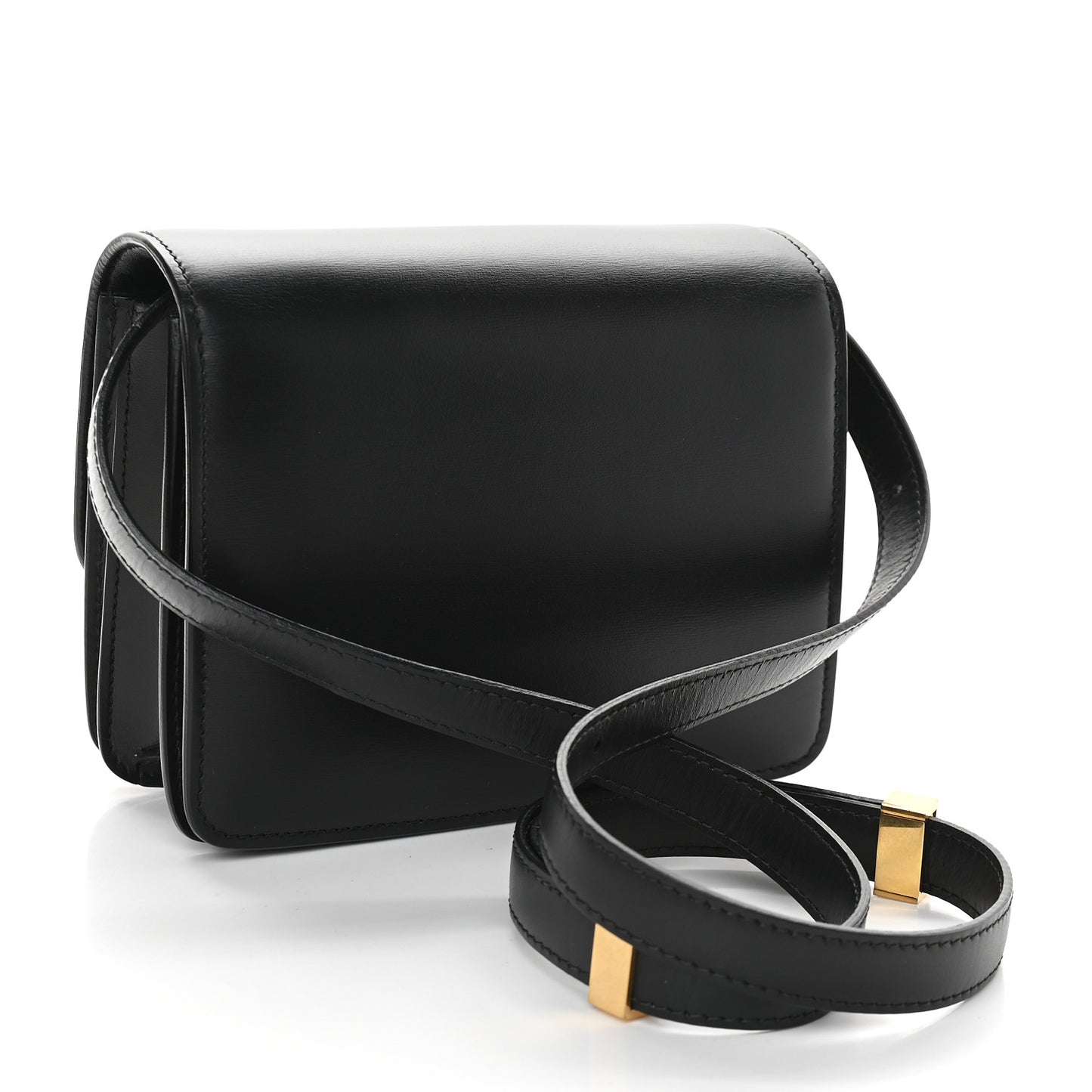 Box Calfskin Small Classic Box Flap Bag Black