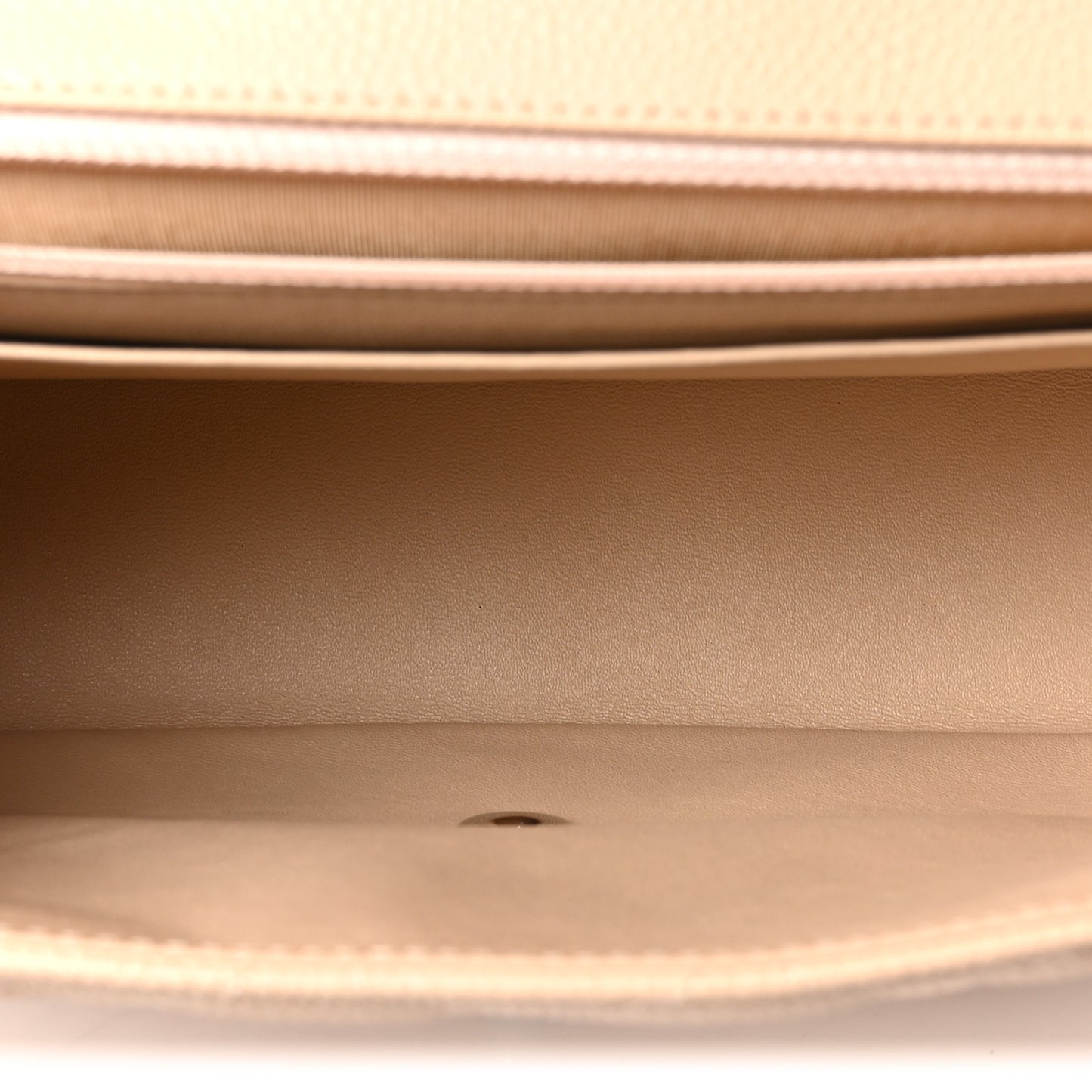 Caviar Quilted Jumbo Single Flap Beige Clair