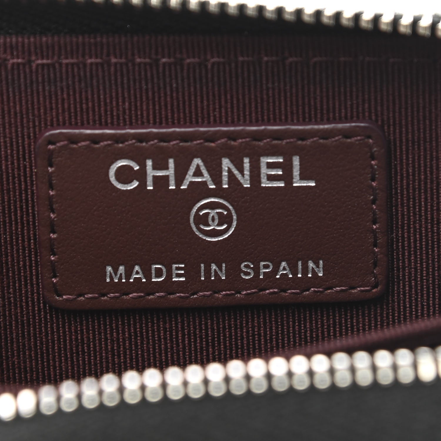 Chanel Caviar Quilted Zip Coin Purse Black 6 of 8