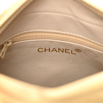 Chanel Metallic Lambskin Quilted Camera Case Gold 6 of 14