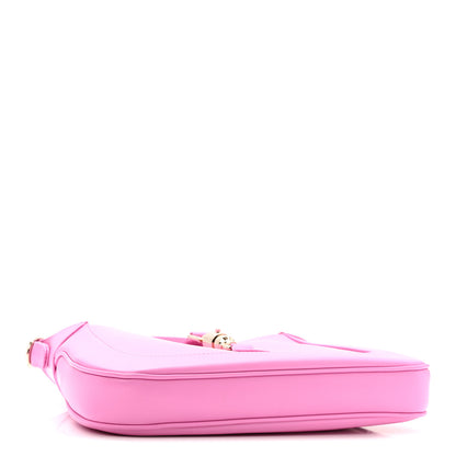 Gucci Ancora Calfskin Web Medium Jackie 1961 Hobo Pink 4 of 14