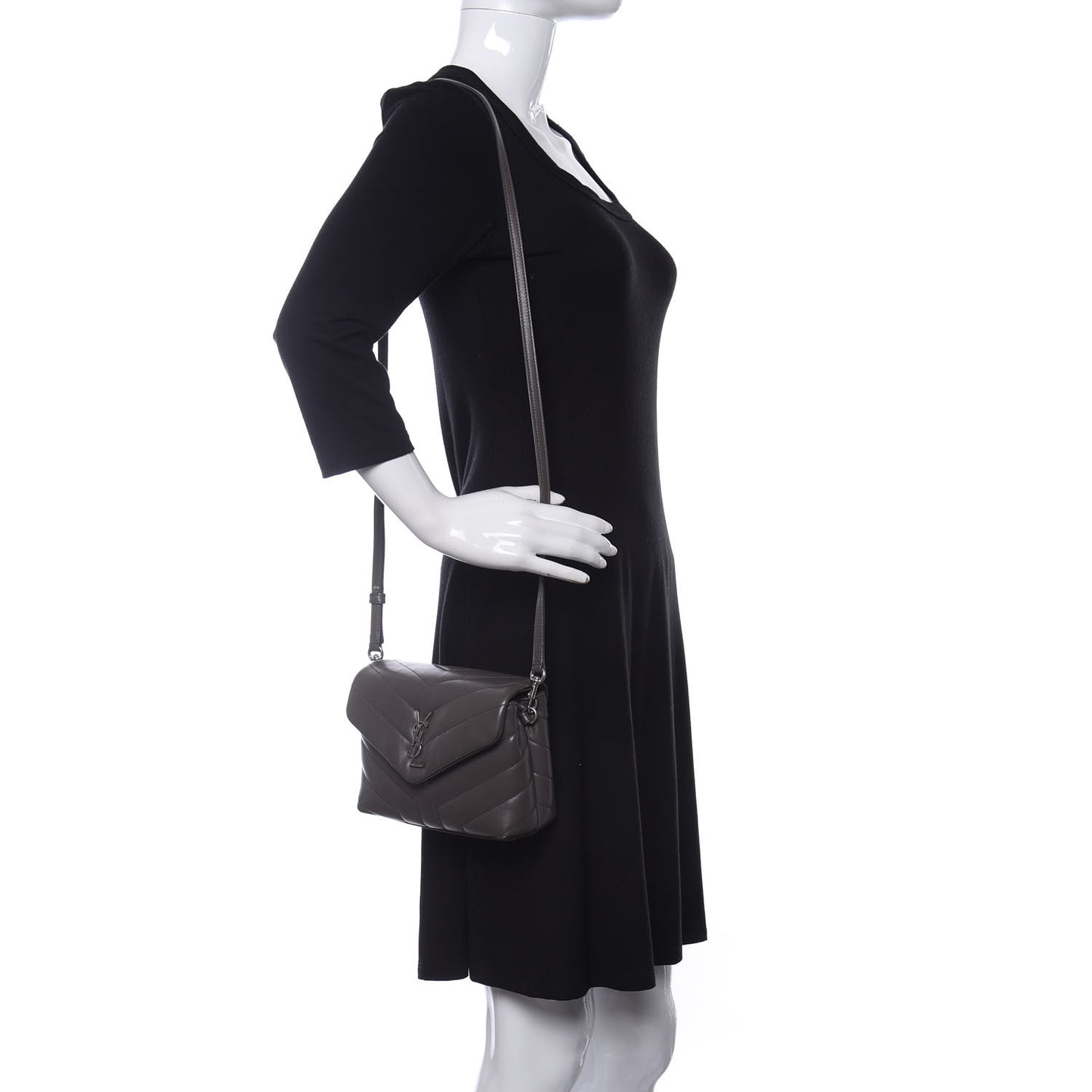 Calfskin Y Quilted Monogram Toy Loulou Crossbody Bag Storm