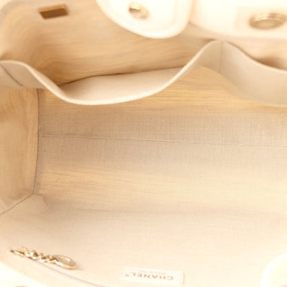 Chanel Canvas Small Deauville Tote Beige 6 of 13