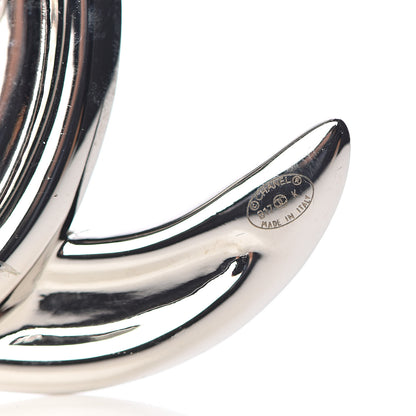 Chanel Baguette Crystal CC Brooch Silver 4 of 5