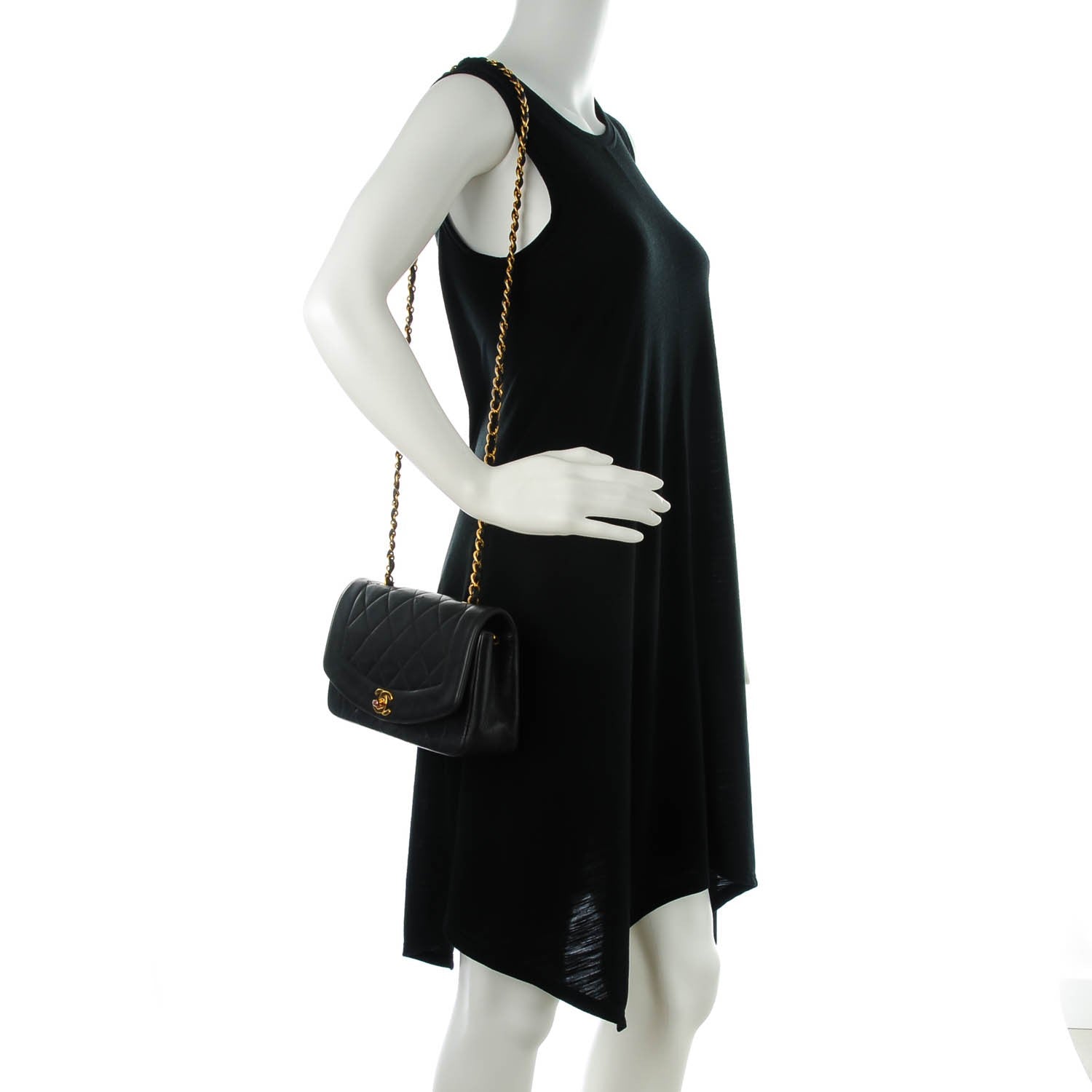 Chanel Lambskin Quilted Small Single Flap Black 2 of 15