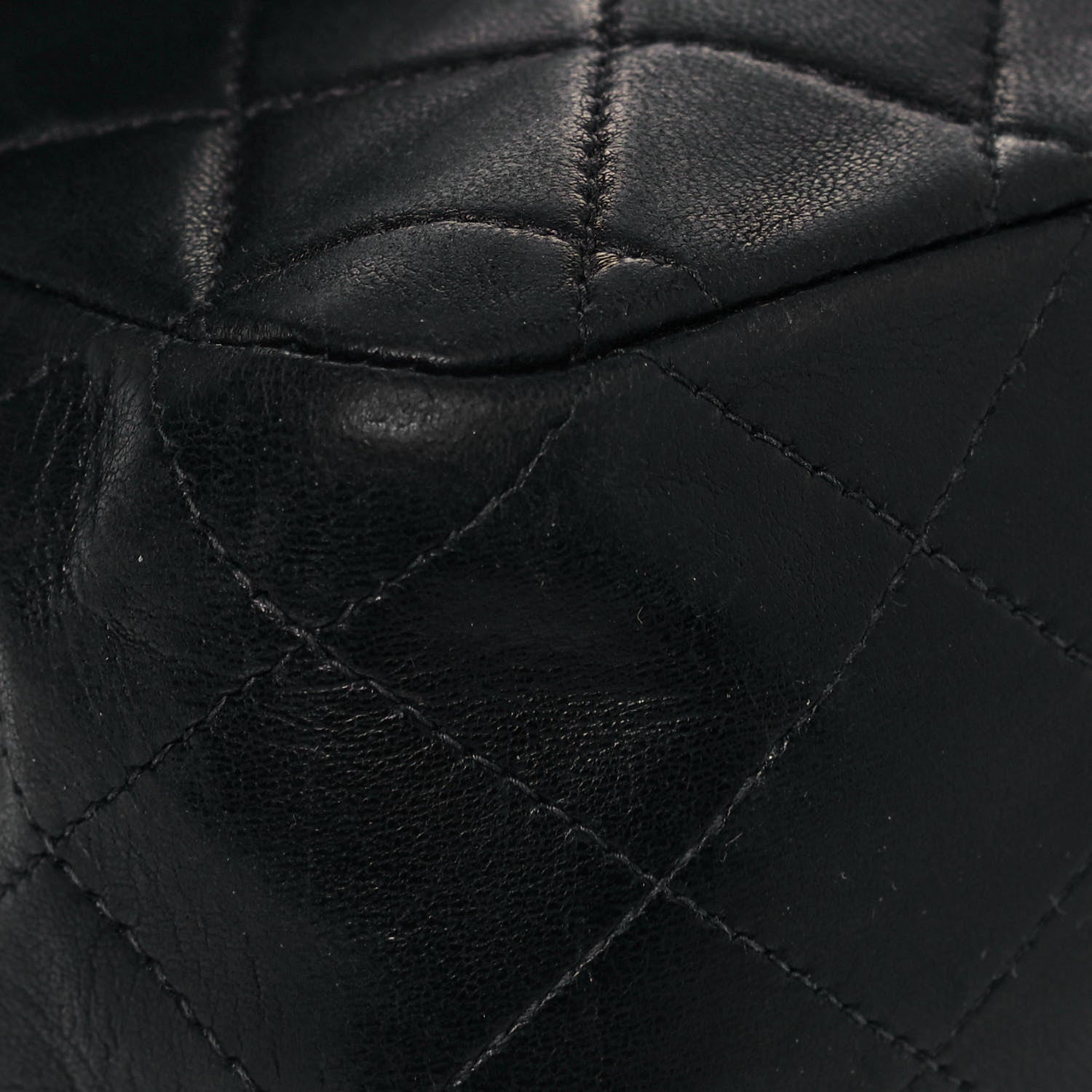 Chanel Lambskin Quilted Medium Double Flap Black 9 of 21