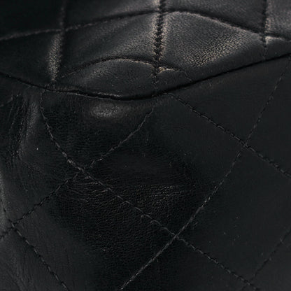 Chanel Lambskin Quilted Medium Double Flap Black 9 of 21